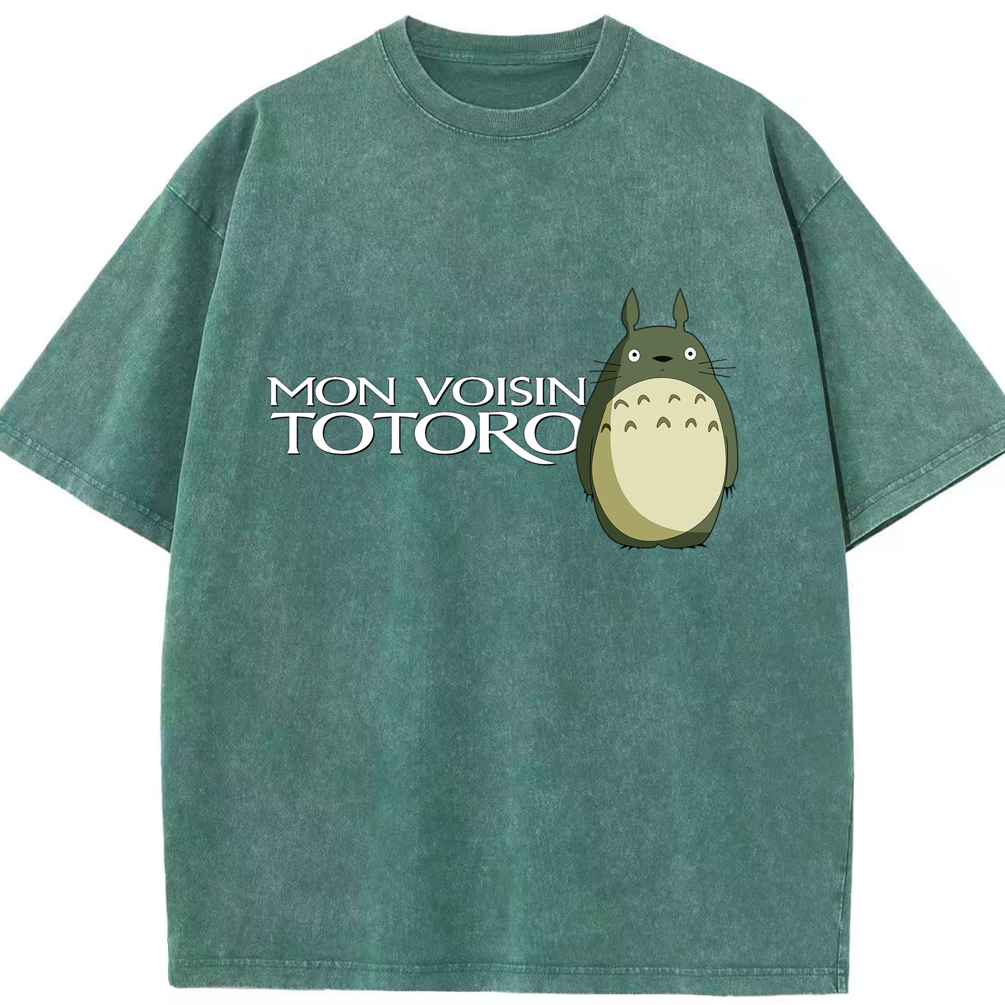（画像用） となりのトトロ 草壁メイ 草壁サツキ My Neighbor Totoro Satsuki Kusakabe Mei Kusakabe 綿100% ヴィンテージ風 半袖Tシャツ（フロントプリント）